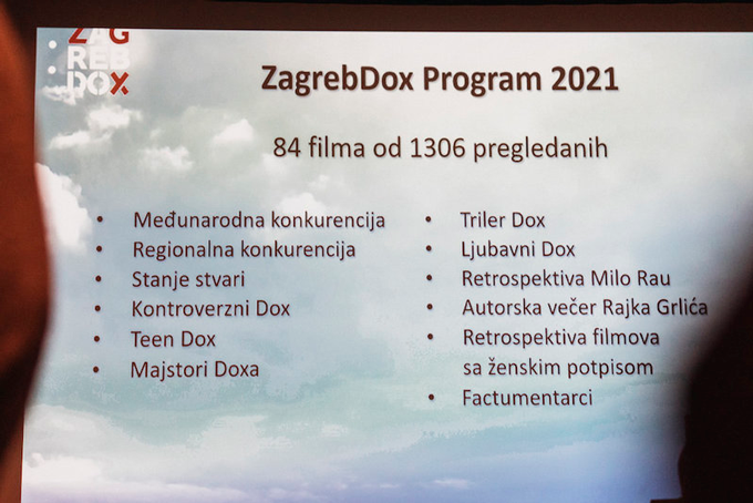 Program ZagrebDox predstavljanje programa 2021